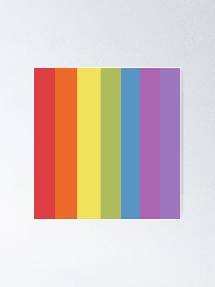 90er Jahre ästhetischer Regenbogen Poster von Zurück In Die 90er Jahre Plakat Vorlage Mit Regenbogen