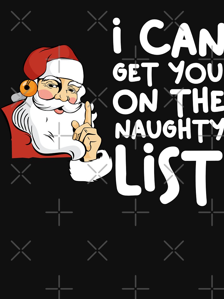 I can get you on the Naughty List Christmas, Naughty santa Art Board Print  for Sale by Kishioushi