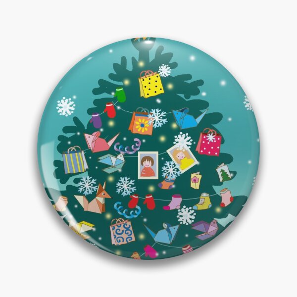 Item preview, christmas decorated tree on the snow designed and sold by sonaadalian.