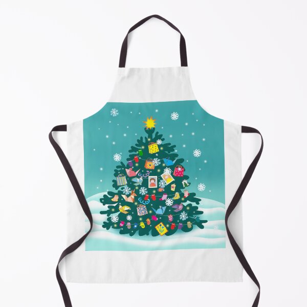 Item preview, christmas decorated tree on the snow designed and sold by sonaadalian.