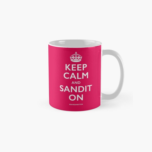 Item preview, Keep Calm and Sandit on | bright red designed and sold by SanditonSister2.