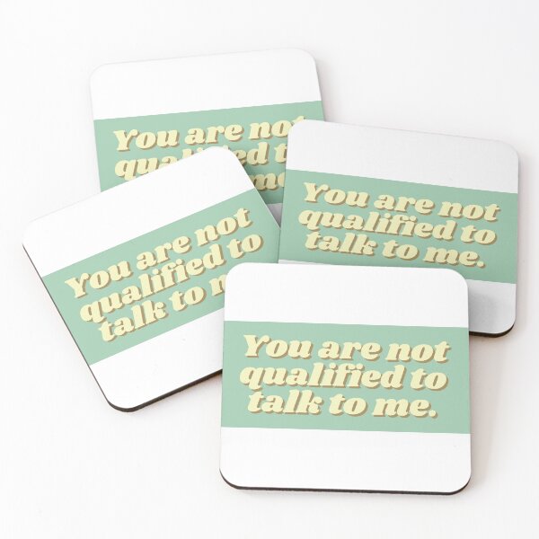 Item preview, you are not qualified to talk to me | mdzs (green and yellow)  designed and sold by irianmann.