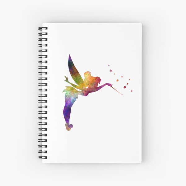 Tinkerbell in watercolor Spiral Notebook