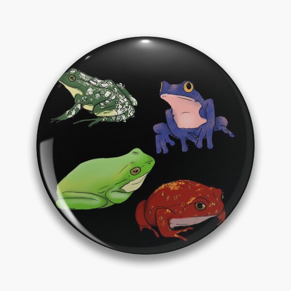 Item preview, 4 frogs designed and sold by Messy Confetti.