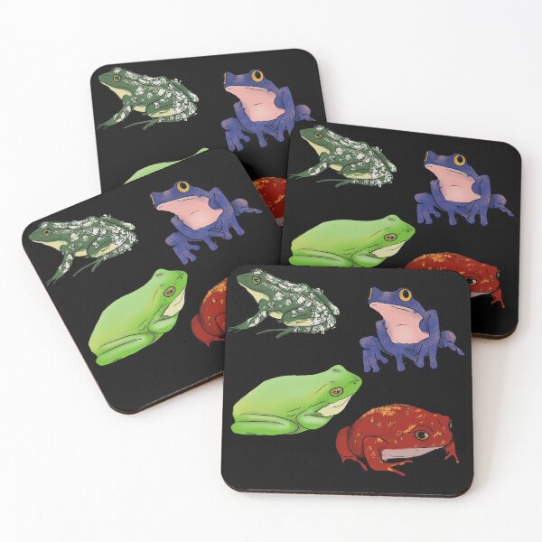 Item preview, 4 frogs designed and sold by Messy Confetti.