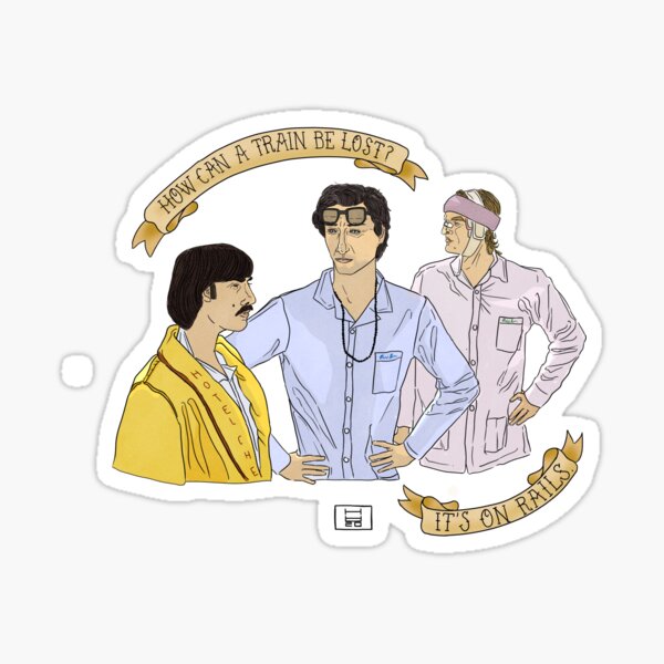 Vista previa del artículo con la obra «El tren está perdido - Darjeeling Limited», diseñado y vendido por Heliantus Annuus.