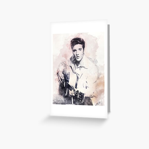 Elvis presley portrait 01 Greeting Card