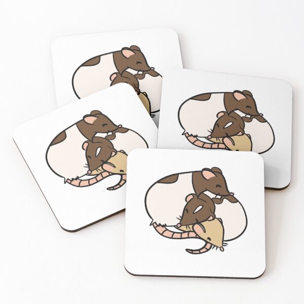 Item preview, Cute Cuddling Rat Pack designed and sold by SamiDraw.