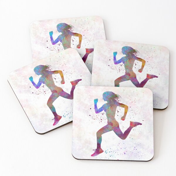 Item preview, Woman runner running jogger jogging silhouette 01 designed and sold by paulrommer.