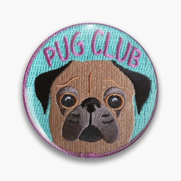 Artikelvorschau, Mops-Club-Hundeaufkleber entworfen und verkauft von designolo.