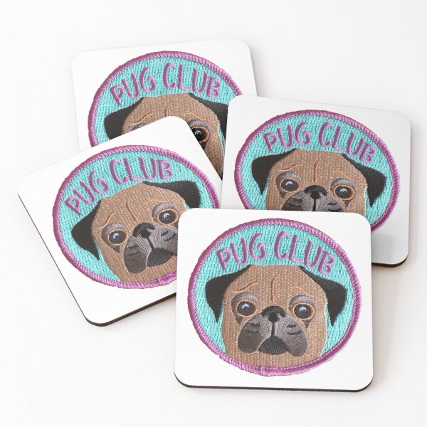 Item preview, Pug Club Dog Sticker designed and sold by designolo.