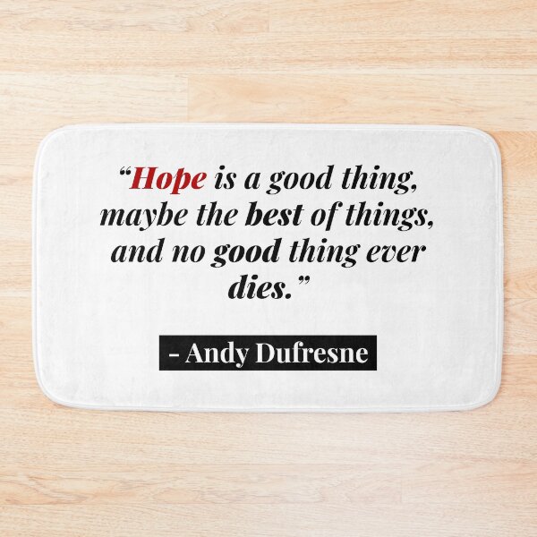 Item preview, Hope is a good thing - Shawshank Redemption designed and sold by inaveed.