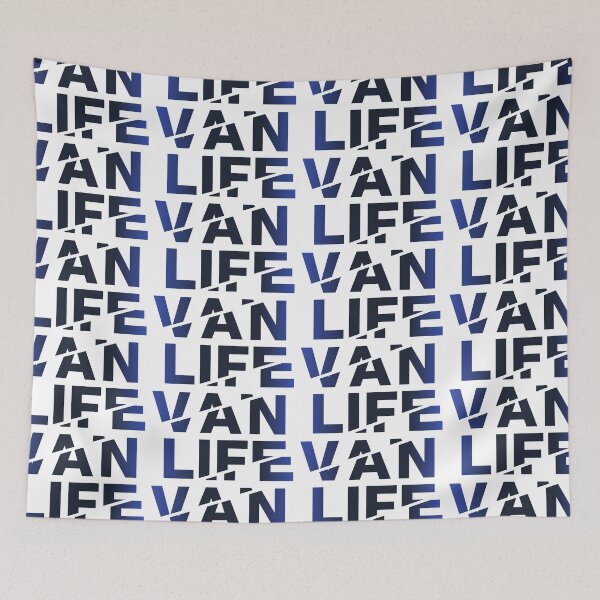 Item preview, Van Life gradient navy blue designed and sold by robnoble.