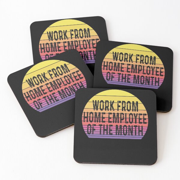 Item preview, Work From Home Employee Of The Month Retro Vintage Funny Gift 2020 designed and sold by Sarah38.