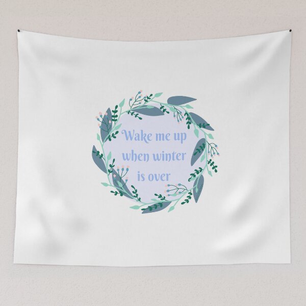 Item preview, Wake me up when winter is over - Blue designed and sold by Kelyrin.