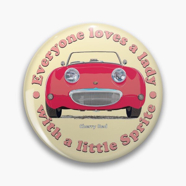 Item preview, Cherry Red Bug-eye/Frog-eye with caption Everyone loves a lady with a little Sprite! designed and sold by Bigs66.