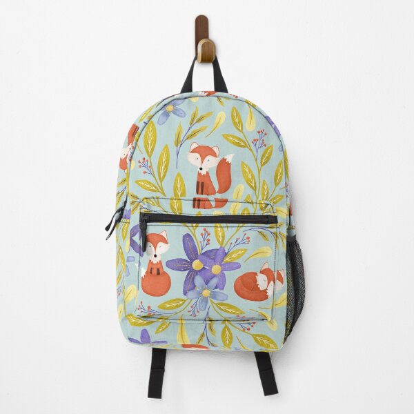 Artikelvorschau, Folk Art Foxes | Spring Green and Blue entworfen und verkauft von RebeccaFlaherty.
