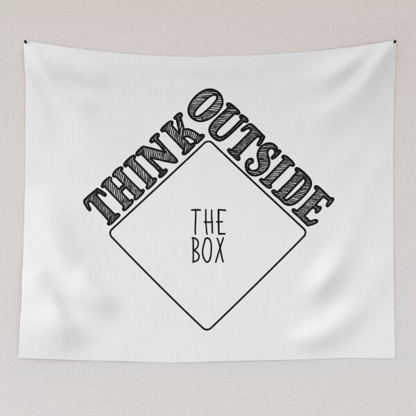 Item preview, Think Outside The Box Bold Rotated designed and sold by RADesigns21.