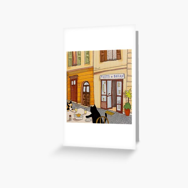 Item preview, Journal of a Cat in Rome - Eating Baccalà designed and sold by Stanis the Cat.