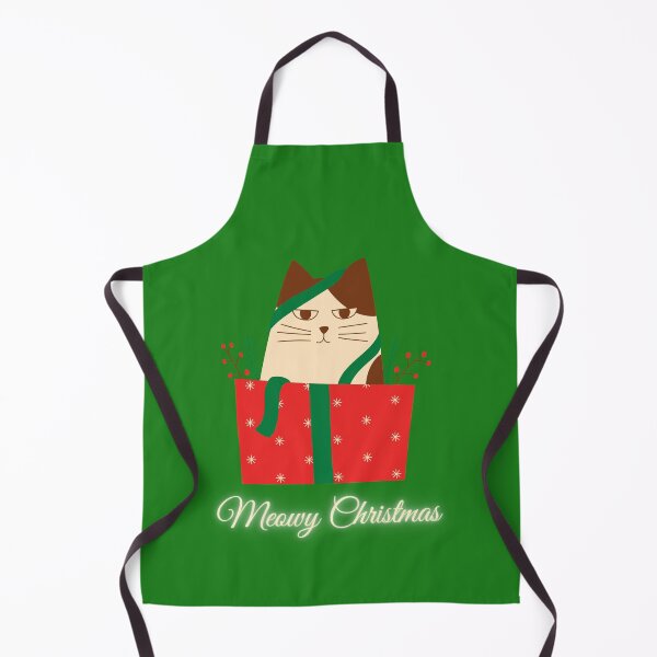 Item preview, Meowy Fluffmas Merry Chrismas Cat in a Xmas box designed and sold by PlantDemia.
