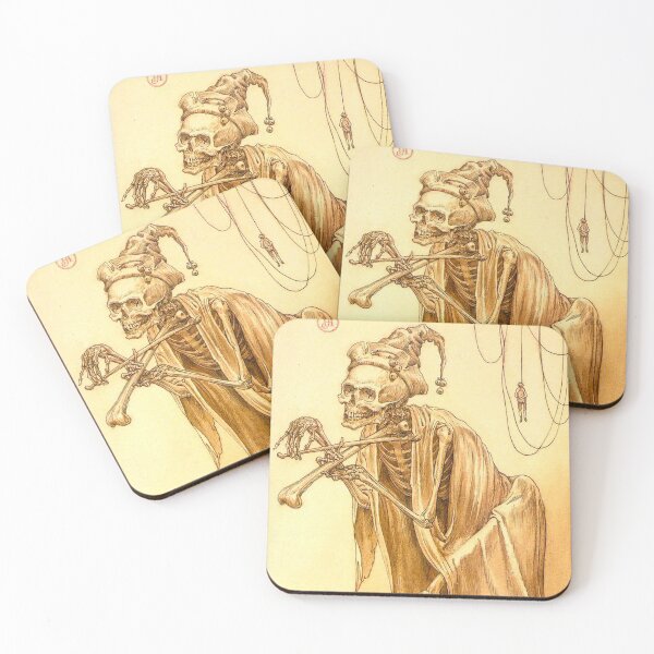 Item preview, Skeleton playing bone fiddle by John Huss designed and sold by IndieArtDream.