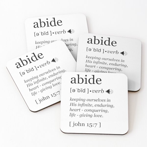 Item preview, ABIDE Christian Bible Verse Dictionary Definition John 15:7  designed and sold by colourmesouth.