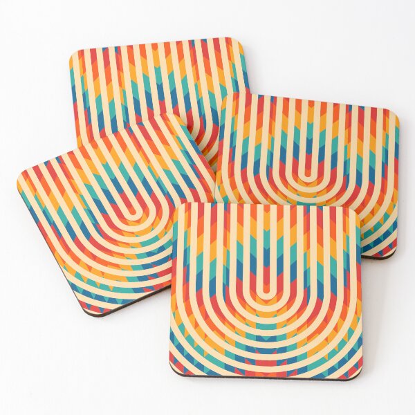 Item preview, Colorful Retro Rainbow Pattern designed and sold by cadinera.