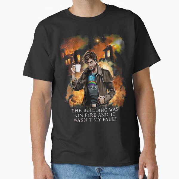 Item preview, Building was on Fire - Harry Random Destruction Dresden designed and sold by idwearit.