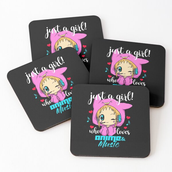 Item preview, Cute & funny Just a Girl who loves Anime & music gift designed and sold by arcford.