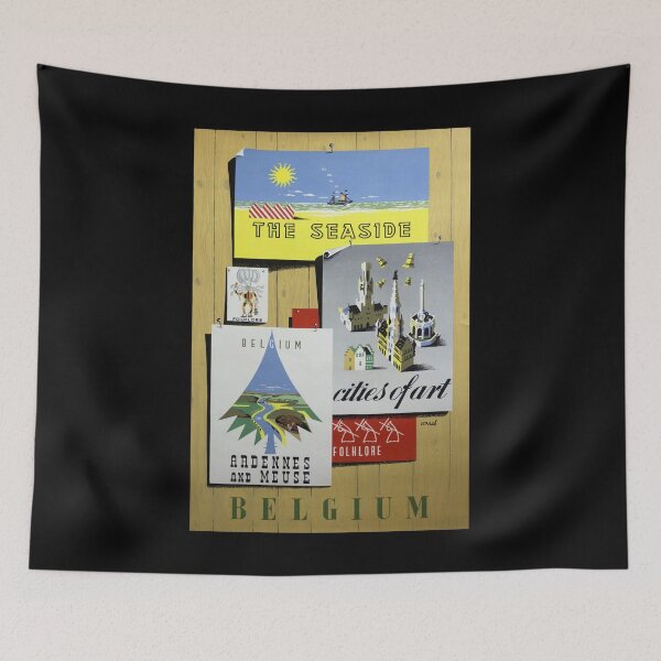 Item preview, retro classic Belgium poster designed and sold by CorasPosters.