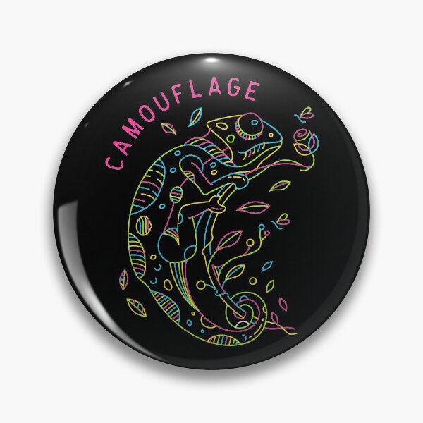 Item preview, Chameleon Camouflage Mono-line Art designed and sold by asmmdesign.