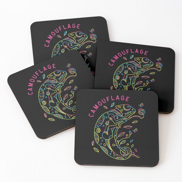 Item preview, Chameleon Camouflage Mono-line Art designed and sold by asmmdesign.