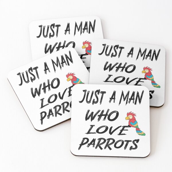 Item preview, Just A Man Who Love Parrots designed and sold by ibrastore.