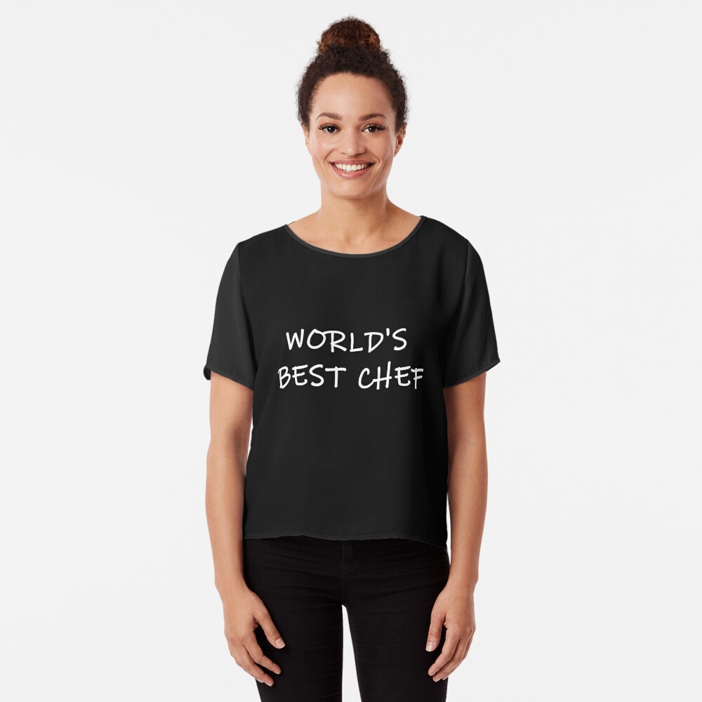 World's Best Chef Mom T Shirt Apron (dark)