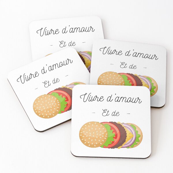 Item preview, Live on love and hamburger designed and sold by Curlyhaire.