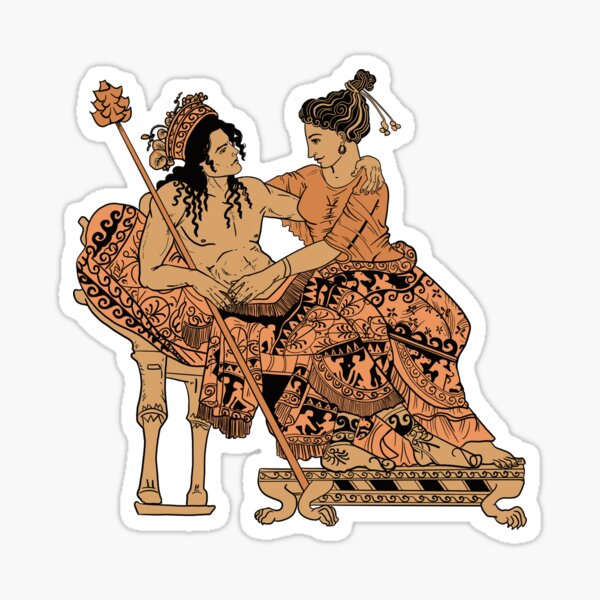 Dionysus and Ariadne Sticker