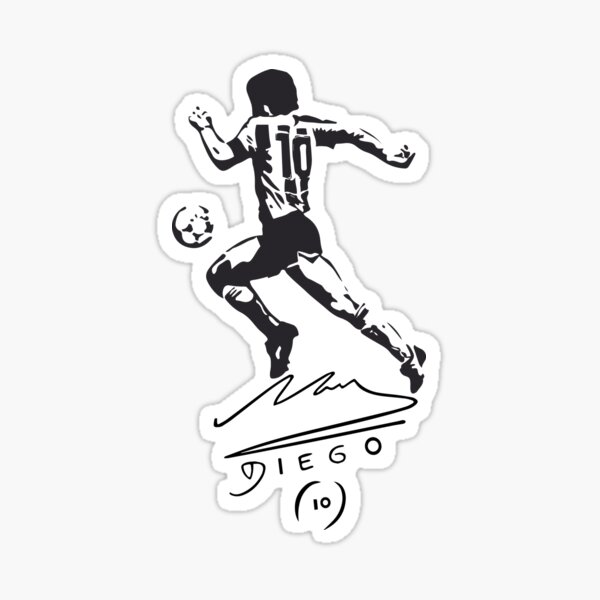 Diego Maradona Pegatina