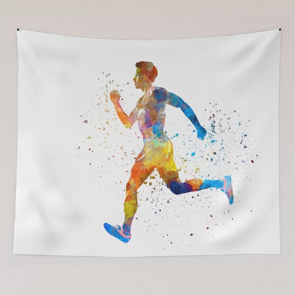 Item preview, Man running sprinting jogging designed and sold by paulrommer.