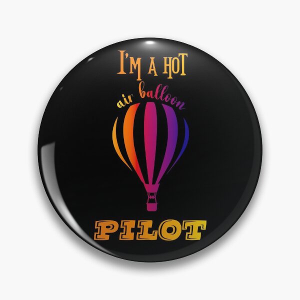Item preview, Hot air balloon pilot on black designed and sold by Misschemical.