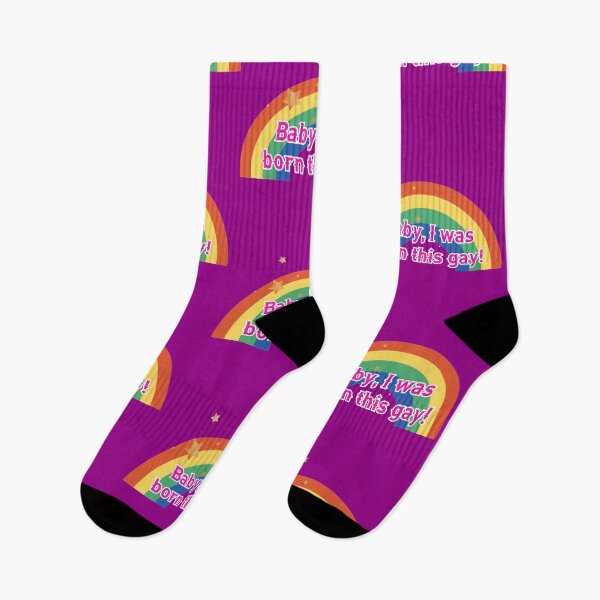 Item preview, Baby, I was born this gay! designed and sold by Sarcastic Junkyard.