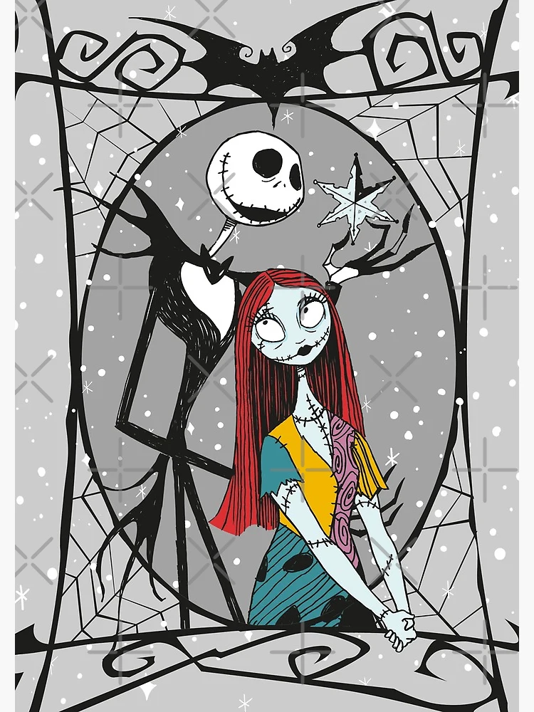 Jack Skellington and Zero - The Nightmare Before Christmas Spiral Notebook  by 11UponaTime