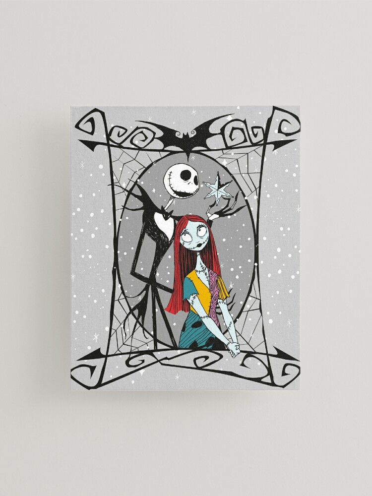 Jack Skellington and Sally The Nightmare Before Christmas | Mounted Print