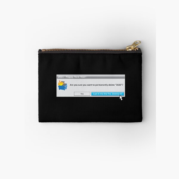 Item preview, Happy New Year 2021 - Are you sure you want to delete 2020? Cast it into the Fire! designed and sold by JinxWhaleDesign.
