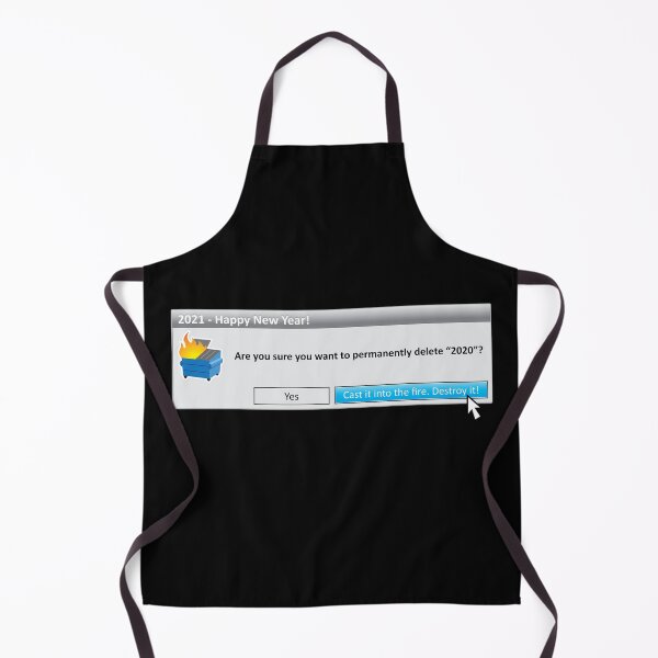 Item preview, Happy New Year 2021 - Are you sure you want to delete 2020? Cast it into the Fire! designed and sold by JinxWhaleDesign.