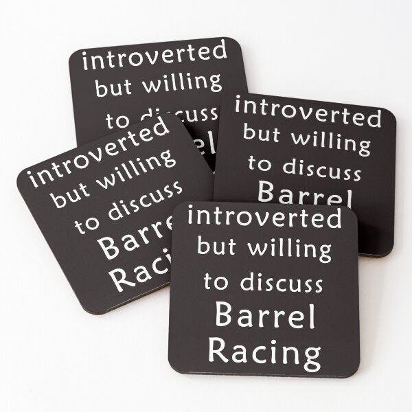 Item preview, Introverted But Willing To Discuss Barrel Racing, Barrel Racing Quote, Barrel Racing Design designed and sold by Aerial Addicts.