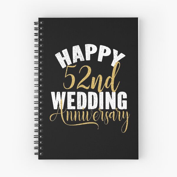 Item preview, Happy 52nd Wedding Anniversary Matching Gift For Couples graphic designed and sold by Grabitees.