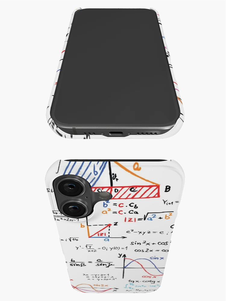 Thumbnail 3 of 4, iPhone Case, Mathematics Formulas Numbers designed and sold by CroDesign.