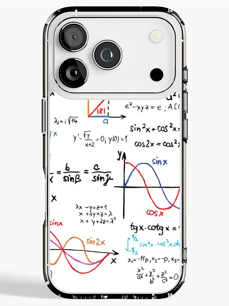 Thumbnail 1 of 5, iPhone Case, Mathematics Formulas Numbers designed and sold by CroDesign.