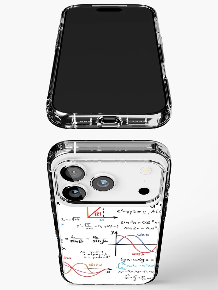 Thumbnail 3 of 5, iPhone Case, Mathematics Formulas Numbers designed and sold by CroDesign.
