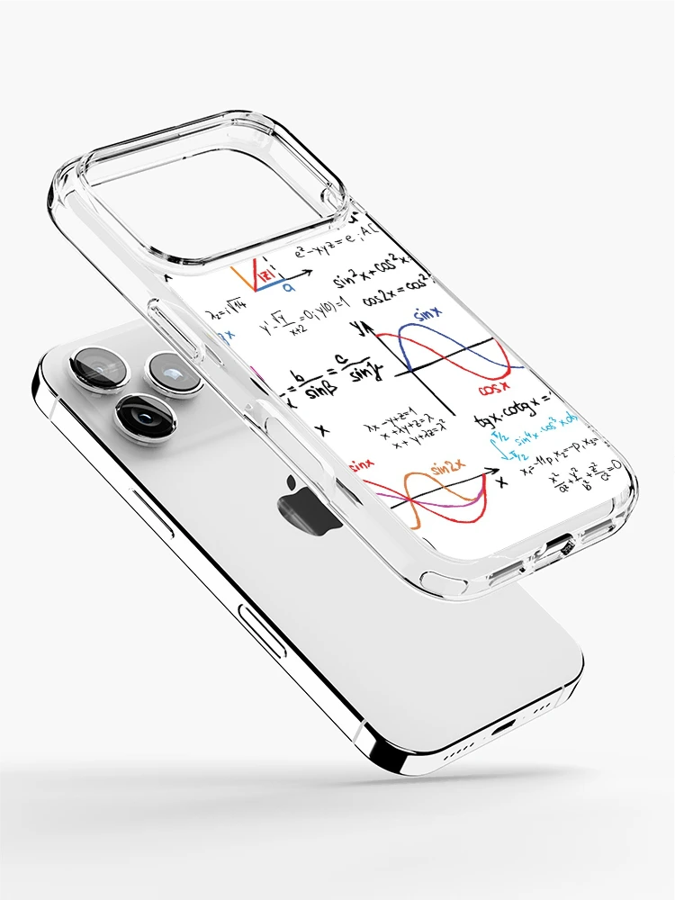Thumbnail 2 of 5, iPhone Case, Mathematics Formulas Numbers designed and sold by CroDesign.